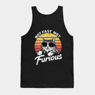 Not Almost Not Furious Lazy Relaxed Cat Tank Top